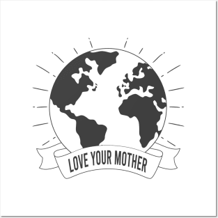 WITCHCRAFT WICCA DESIGN: LOVE YOUR MOTHER EARTH DESIGN Posters and Art